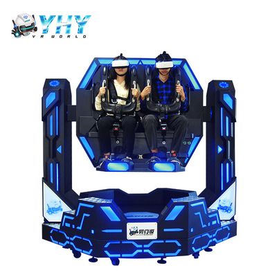 Dwa siedzenia 9D VR Simulator 8.0KW z grą symulacyjną Roller Coaster VR