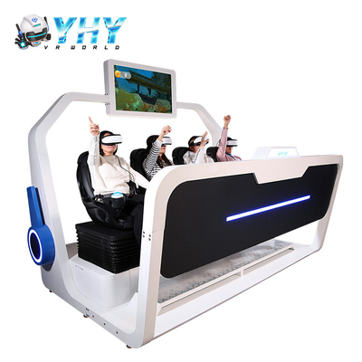 4 miejsca 9D Virtual Reality Cinema Theme Park Roller Coaster Gry VR