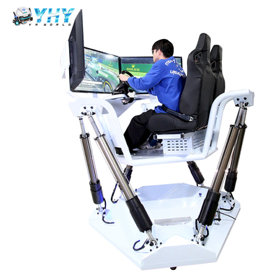 Indoor 2 Seats 6 DOF VR Driving Simulator Games With 3 Screen