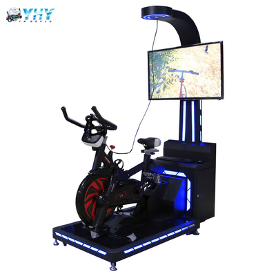 Park rozrywki Vr Pełnoekranowy symulator wyścigów rowerowych Gry Wyposażenie siłowni