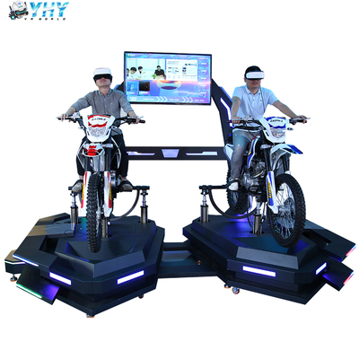 Najpopularniejszy interaktywny symulator gier wirtualnej rzeczywistości VR, maszyna wyścigowa na motocyklu dla 2 osób