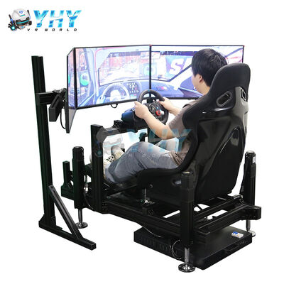 YHY 4DOF Sim Racing Cockpit z strukturą ze stopu aluminiowego i 3 ekranowym symulatorem wyścigowym