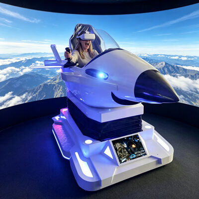 Duży 3D Dynamic Flight Simulator 9d VR Fighter Wewnętrzny Dom Plastikowy PC Kapsuła Kosmiczna Samolot Sprzęt do gier Centrum handlowe