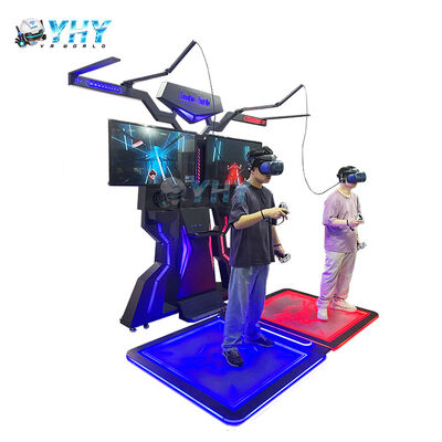 VR 360 Virtual Reality Two Player Battle Platform z konstrukcją metalową i szklanową do użytku w wnętrzach centrów handlowych