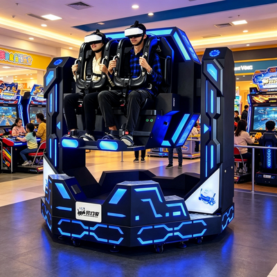 Heavy Duty Safety 2 Seater 1080 Degree VR Flight & Roller Coaster Simulator for Commercial Entertainment