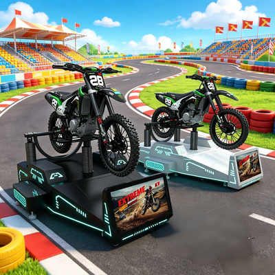 Komercyjny VR Mountain Motorcycle Simulator Interaktywny Fitness & Extreme Sports Arcade Platform