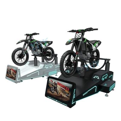 Komercyjny symulator wyścigów motocyklowych VR 4kw z pełną dynamiczną platformą ruchu