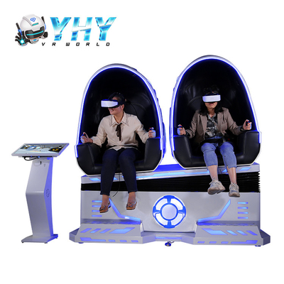 Rozrywka 9D Virtual Reality Egg Chair 3 DOF Symulator dwóch graczy z tylnym poke