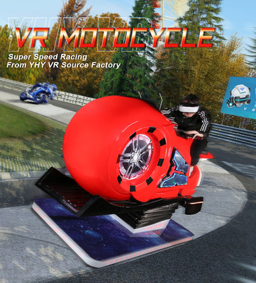Symulator wyścigów 9D VR Samochód Szalone centrum handlowe 1,5KW Symulator wyścigów motocyklowych