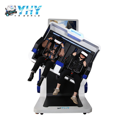 Podwójne krzesło do wirtualnej rzeczywistości 360 stopni Realistyczny symulator lotu kinowego 9D VR