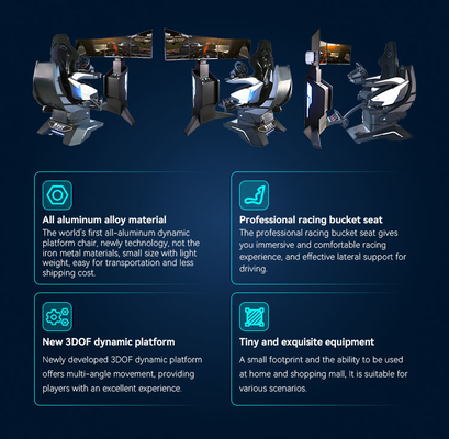 YHY Ultimate Racing VR Racing Simulator z całego aluminium