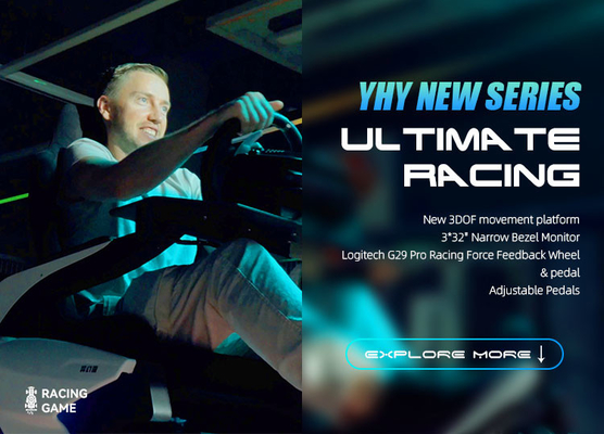 YHY Ultimate Racing VR Racing Simulator z całego aluminium