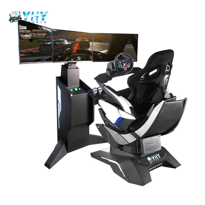 Park Rozrywki 9D VR Indoor Symulator Samochodu Wyścigowego F1 z 3 Ekranami