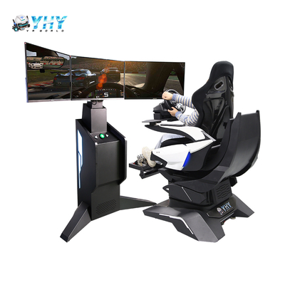 Rotacyjny symulator dynamiczny 3 DOF 3 Screen Motion Auto Racing Driving Game Machine