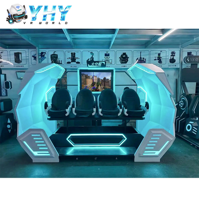 YHY VR Cinema 4 miejsc 9D Virtual Reality Movie Machine One Stop Project Game Park Użycie