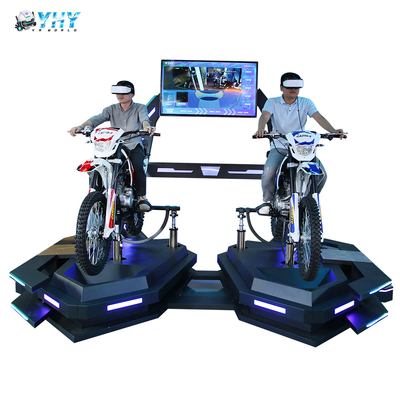 Symulator jazdy na motocyklu w wirtualnej rzeczywistości 9D dla 2 graczy w parku rozrywki