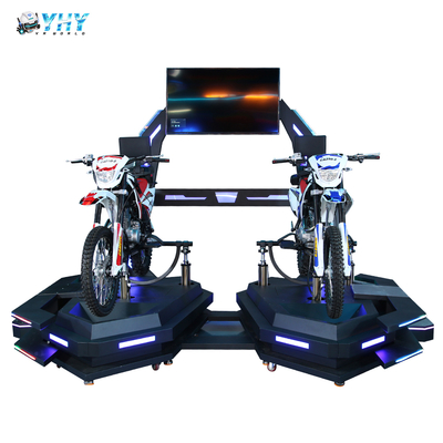 Sprzęt wirtualnej rzeczywistości Game Center VR Symulator wyścigów ruchowych Moto Double VR Motocykl
