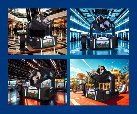 VR roller coaster z 32-calowym ekranem 720-stopniowy symulator roller coaster Flying Experience Machine Indoor Game Park