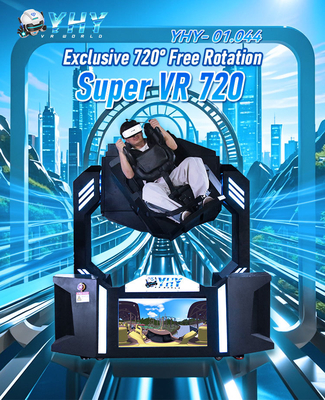 Symulator VR 9D 360 stopni 720 stopni wirtualnej rzeczywistości obrotowy dynamiczny fotel kolejki górskiej lotu maszyna do gier z jednym siedzeniem