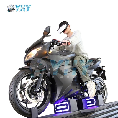 Symulator motocyklowy VR dla jednego gracza z neonowym oświetleniem, automat do wirtualnej rzeczywistości