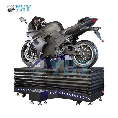 Symulator motocyklowy VR dla jednego gracza z neonowym oświetleniem, automat do wirtualnej rzeczywistości