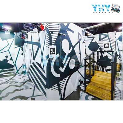 Darmowy Walking Virtual Reality Big Space Simulator 8 Wieloosobowa Strzelanina VR Arena