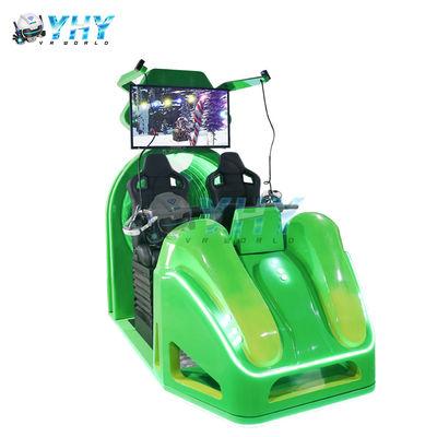 Symulator VR z podwójnym siedzeniem, z włókna szklanego, do parku sportowego i na lotnisko, odpowiedni do kina VR