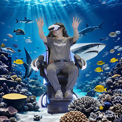 Symulator lotu w wirtualnej rzeczywistości 9D z fotelem jednoosobowym obracającym się o 360 stopni