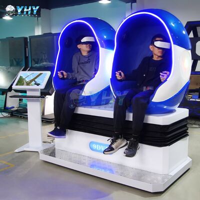 9D VR Egg Chair Cinema Roller Coaster Virtual Reality Egg Chairs Cinema 9D Simulator VR Equipment 2 Seater Egg Chair