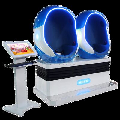 2-osobowy fotel kolejki górskiej Wirtualna Rzeczywistość Kino 9d Vr Jajko 3dof Skórzane Fotele Automat do gier Symulator