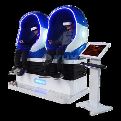 Komercyjne krzesło do kina 9D VR Egg z 2-osobowym symulatorem VR dla parków rozrywki i centrów handlowych