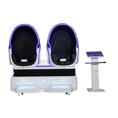 Fabryka w Guangzhou VR Sprzęt do parku rozrywki 9D VR 2 miejsc Jajowe krzesło Maszyna do gier