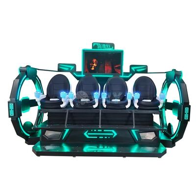 Wewnętrzny fotel do kina VR 9D, wieloosobowa strzelanka, 4-osobowy park rozrywki VR dla centrów handlowych