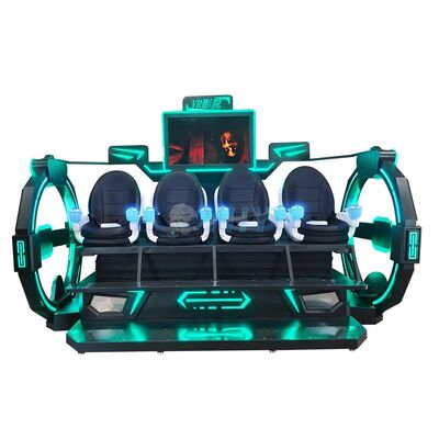 Wnętrzny park rozrywki 4 miejsca 9D VR Cinema Simulator 5D 7D 9D Cinema Virtual Reality Game Machine