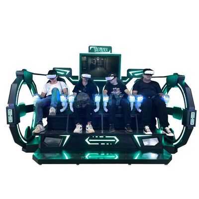 4-Player 9D VR Simulator Multiplayer Virtual Reality Cinema With Interactive Game