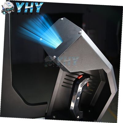 9D VR Simulator Indoor 360 Degree Game 2 Players Rotating Metal Virtual Reality Roller Coaster with Shooting Wind Effect  