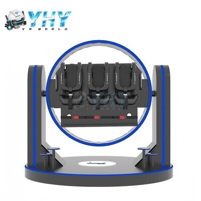 3 Players 9D Roller Coaster Virtual Reaity VR Game Machine Simulator with 21 inch Touch Screen VR Device for Family Entertainment