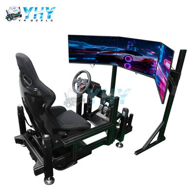 YHY 4DOF Sim Racing Cockpit z strukturą ze stopu aluminiowego i 3 ekranowym symulatorem wyścigowym