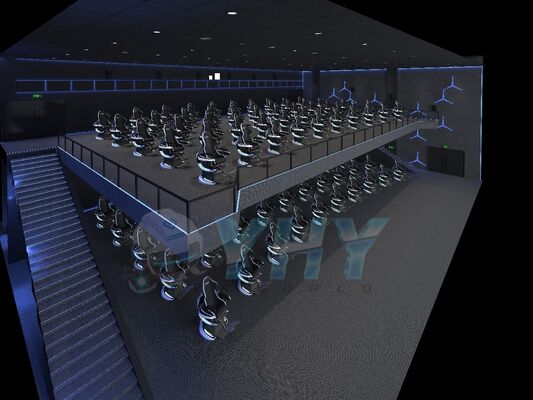 Symulator kina z dynamicznym ruchem 9D VR Nowe dynamiczne doświadczenie obrotu o 360 stopni Projekcja dla wielu osób Gra Atrakcje VR Kino