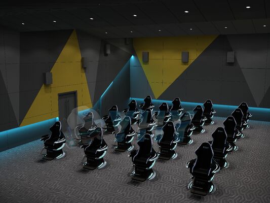 YHY Ultimate Crossing 2 9D VR Dynamic Cinema Z Krzesłem Obracającym Się o 360 Stopni Szybki i Ekonomiczny Tryb Działania Biznesowego