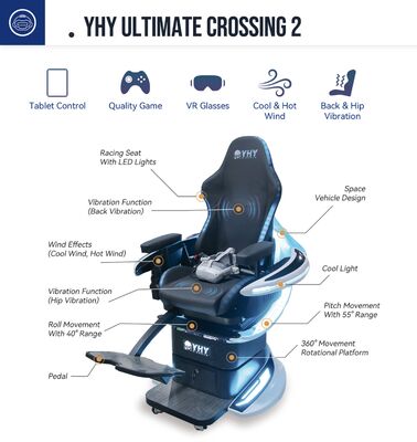 Interaktywna przejażdżka VR symulator obrotu wirtualnej rzeczywistości kino dynamiczne 9D immersyjna rozrywka