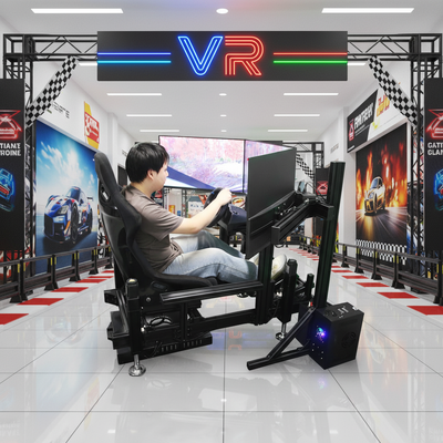 4-Axis Motion Racing Simulator Cockpit Hydraulic Seat Car VR Game Machine Arcade Sim Racing Driving 3 Dof Dynamic Platform