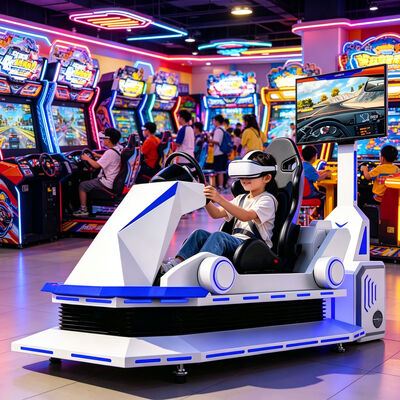 9D Metal VR Racing Simulator Indoor Car Karting Game Machine z VR Driving Experience dla lotnisk i centrów handlowych