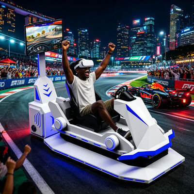 Real Feel 9D Virtual Reality Vr Racing Outdoor Car Sports Simulator Mall Centrum gier