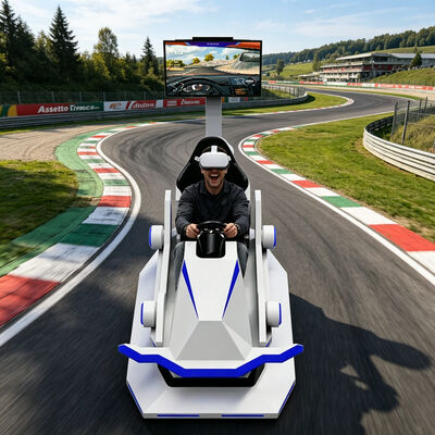 Real Feel 9D Virtual Reality Vr Racing Outdoor Car Sports Simulator Mall Centrum gier
