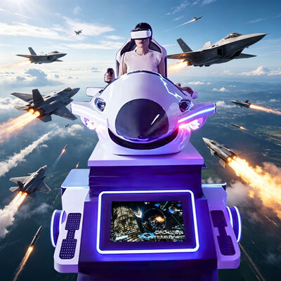 Duży 3D Dynamic Flight Simulator 9d VR Fighter Wewnętrzny Dom Plastikowy PC Kapsuła Kosmiczna Samolot Sprzęt do gier Centrum handlowe