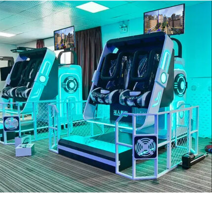 Wewnętrzny 9D VR Arcade Cinema Simulator 360 VR Game Machine dla dwóch graczy