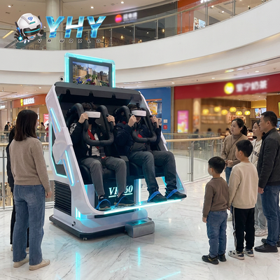 Wewnętrzny 9D VR Arcade Cinema Simulator 360 VR Game Machine dla dwóch graczy