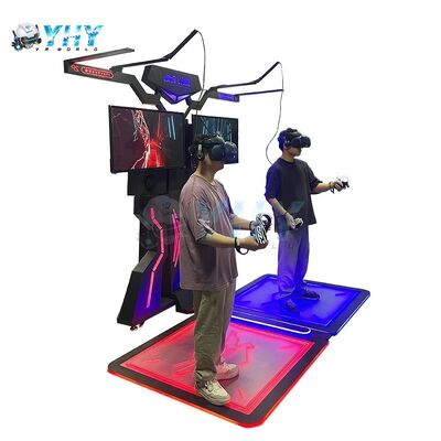 Arcade Wirtualna rzeczywistość Tańczący symulator muzyczny VR Walk Platform 2 Gracze VR Battle Game Simulator