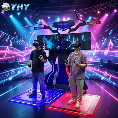 VR 360 Virtual Reality Two Player Battle Platform z konstrukcją metalową i szklanową do użytku w wnętrzach centrów handlowych